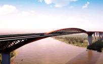 Una de las propuestas del puente de la SE-40. / El Correo