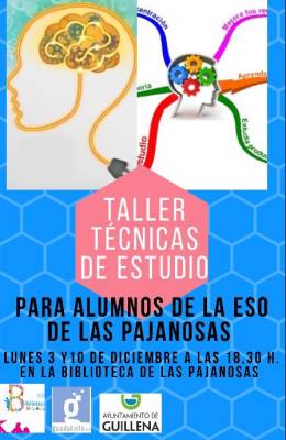 Taller ‘Técnicas de estudio’ para alumnos de ESO de Guillena, Torre de la Reina y Las Pajanosas