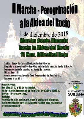 Sábado 1 de diciembre, II Marcha-peregrinación a la Aldea del Rocío desde Almonte
