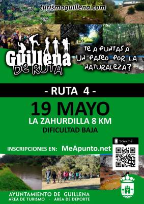 El 19 de mayo ‘Guillena de ruta’ nos lleva al Parque de la Zahurdilla en Las Pajanosas