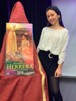 Una joven de Herrera protagoniza el cartel de su romería