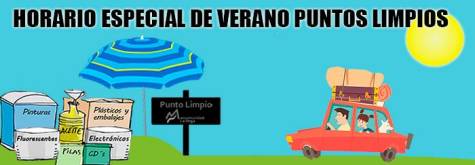 Martes 28 de mayo, inicio del horario de verano en el punto limpio de la mancomunidad La Vega en Guillena
