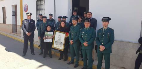 Homenaje al cabo de la Guardia Civil, Diego Díaz Díaz, en el aniversario del fallecimiento en acto de servicio