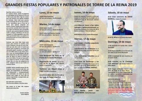 Torre de la Reina celebra sus fiestas populares y patronales en honor a San Isidro Labrador