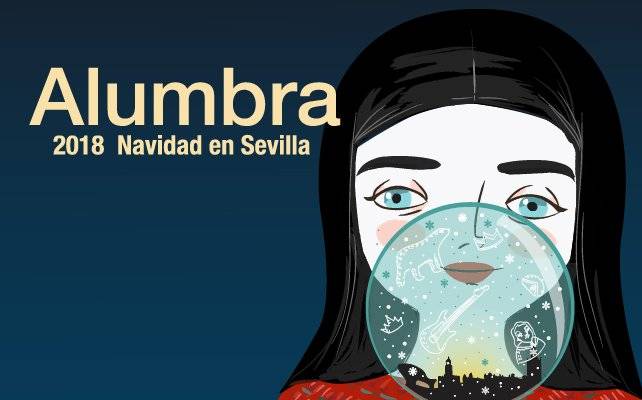 Cartel que ilustra el programa Alumbra 2018, realizado por la artista María Hesse.