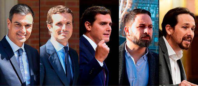 Candidatos a la presidencia del Gobierno de España. / El Correo