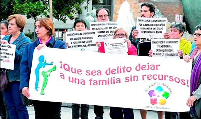 Barrios marginados en todas las capitales andaluzas se han unido para exigir justicia social. / El Correo
