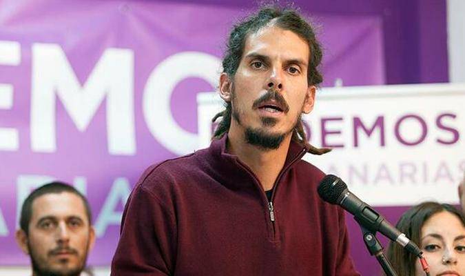 El diputado canario de Podemos Alberto Rodríguez. / EFE
