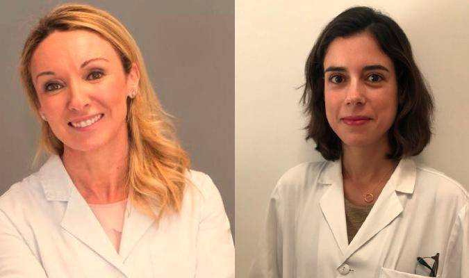 Amalia Pérez, jefa del Servicio de Dermatología del Hospital Sagrado Corazón, y Teresa Ojeda, dermatóloga del Hospital Infanta Luisa.