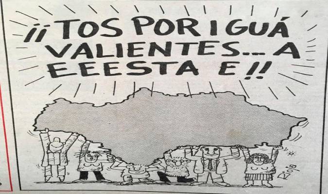 Viñeta de El Correo de Andalucía que llamaba a los andaluces a votar a favor. / El Correo
