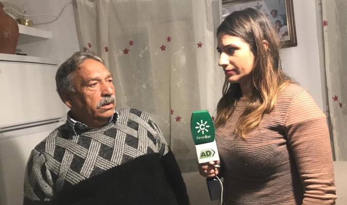 El padre de Bernardo Montoya, durante el programa Andalucía Directo de Canal Sur. / El Correo 