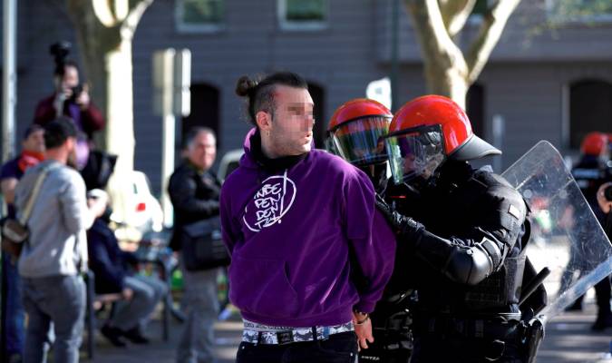 Altercados en Bilbao tras una concentración contra un acto de Vox