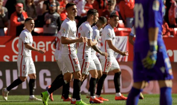 El Sevilla se desmelenó en la segunda parte (5-0)