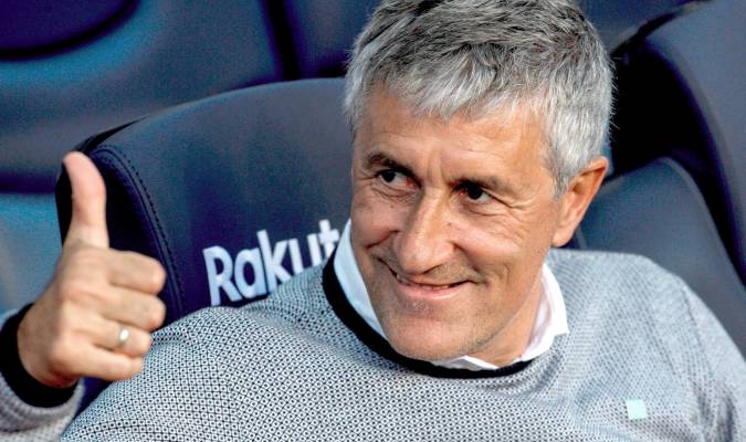 El entrenador del Real Betis Balompié Quique Setién. EFE/Quique García