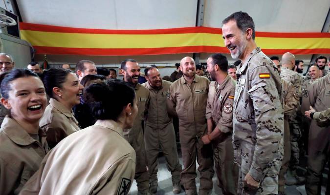 El Rey celebra su 51 cumpleaños junto a las tropas desplegadas en Irak