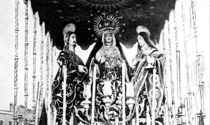 Imagen de la Esperanza de Triana, a finales del siglo XIX. 