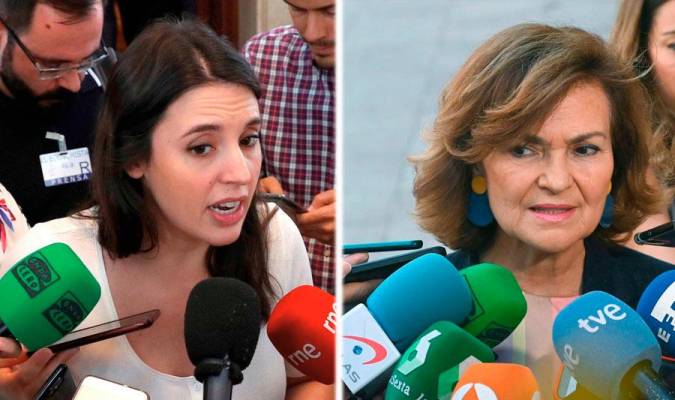 Calvo confirma que el PSOE acepta dar una vicepresidencia a Irene Montero