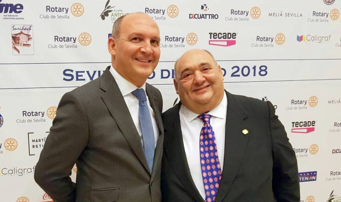 El empresario Antonio Camino Salas recibió el premio ‘Sevillano del año’ del Rotary Club de Sevilla