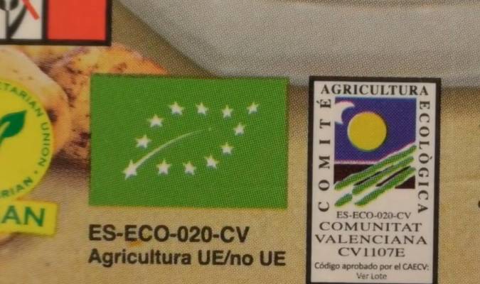 Imagen de etiquetado de agricultura ecológica. 