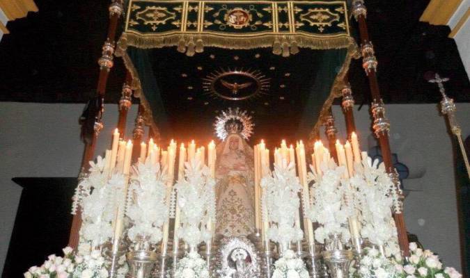 La Virgen de la Paz de Castilblanco procesionará sin palio por falta de costaleros
