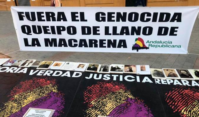 Andalucía Republicana denunciará a la Junta por «no sacar los restos de Queipo de la Macarena»