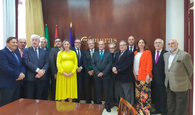 El Consejero de Economía se reúne con el Pleno del Consejo Andaluz de Cámaras de Comercio de Andalucía