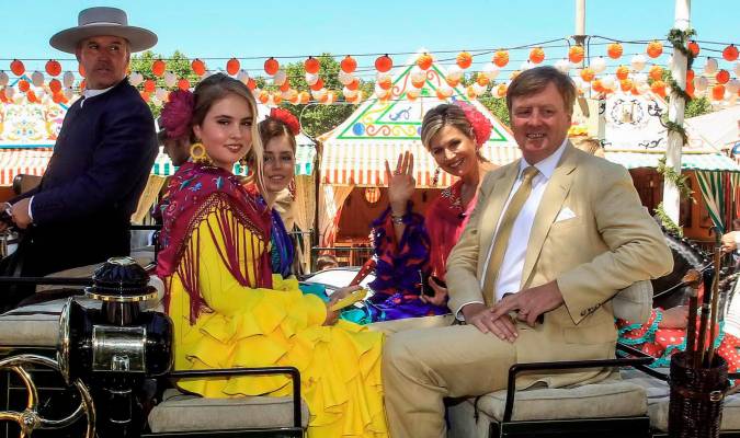Los Reyes de Holanda celebran 20 años relación en la Feria de Sevilla, donde se conocieron
