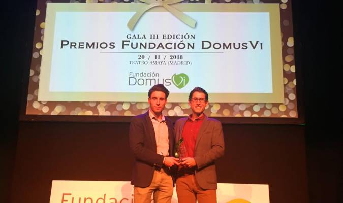 La sevillana Healthinn ha recibido en Madrid el primer premio a la Innovación en el Sector Sociosanitario de la Fundación Domusvi. / @HealthinnTech