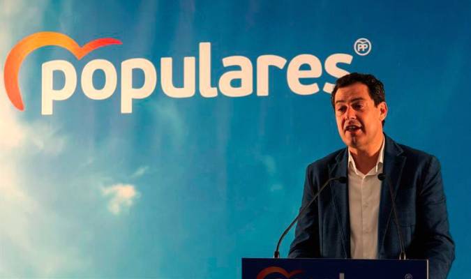 El presidente de la Junta de Andalucía y líder del PP-A, Juanma Moreno. / EFE
