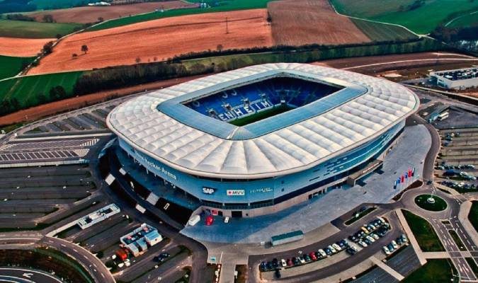 Estadio Rhein-Neckar-Arena donde el Sevilla disputará la Opel Cup.