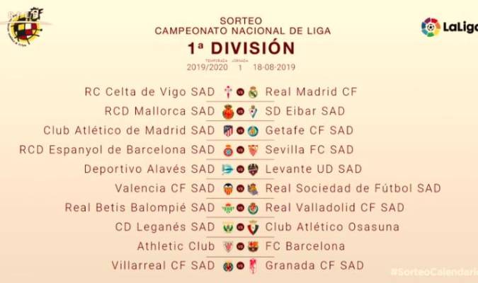 Espanyol-Sevilla y Betis-Valladolid en la primera jornada de liga