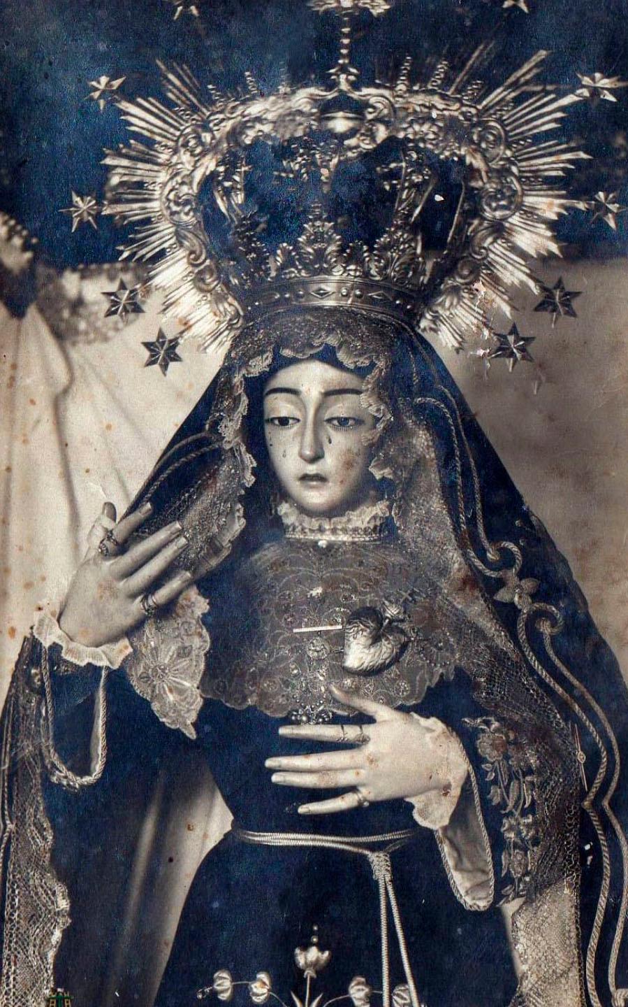 La Soledad de Cantillana será retirada del culto este sábado para su restauración