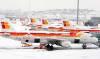 Aena prepara sus aeropuertos en España para el hielo y la nieve