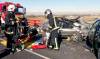 Cinco heridos tras una violenta colisión entre dos vehículos en Jaén