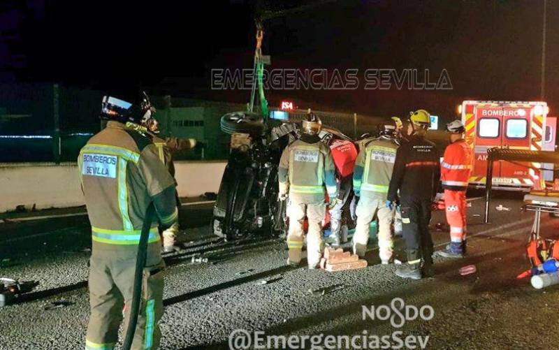 Seis heridos en una colisión en cadena en la A-92 a su paso por Torreblanca
