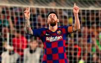 El delantero del Barcelona Lionel Messi. / EFE