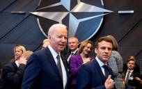 El presidente de EEUU, Joe Biden (i) y el presidente francés, Emmanuel Macron . / E.P.