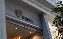  Logo de Grupo Prisa en domicilio Social, en la Gran Vía, 32 de Madrid. / E.P.