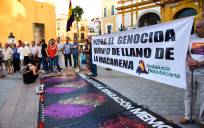 Manifestación por la retirada de Queipo de Llano de la Macarena en julio de 2018. / Jesus Barrera