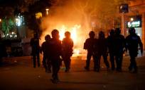 Disturbios en Barcelona. / EFE