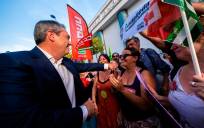 Zapatero respalda a Espadas reivindicando «con orgullo» la gestión del PSOE-A
