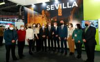 Alcaldes de Sevilla en la jornada de hoy en Fitur.
