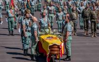 Funeral por el legionario fallecido de un disparo durante unas maniobras en Alicante.