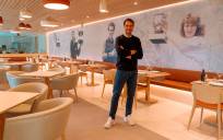 Rafa Nadal en el restaurante Roland Garros.