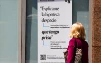 Cartel bancario sobre las hipotecas. EFE/Luis Tejido