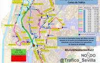 Comienzan los primeros cortes de tráfico por la Maratón de Sevilla