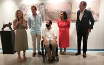 Presentación de Mª Luisa García-Palacios junto a Pelayo Domecq, Javier Grandes, Rocío Aguado y Manuel Ruiz Rojas. FOTO: T.L.