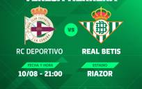 El Real Betis jugará el Trofeo Teresa Herrera 