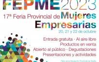 Cartel anunciador de la Feria de Empresarias FEPME 2023