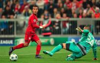 Thiago Alcántara en un partido con el Bayern. / Efe